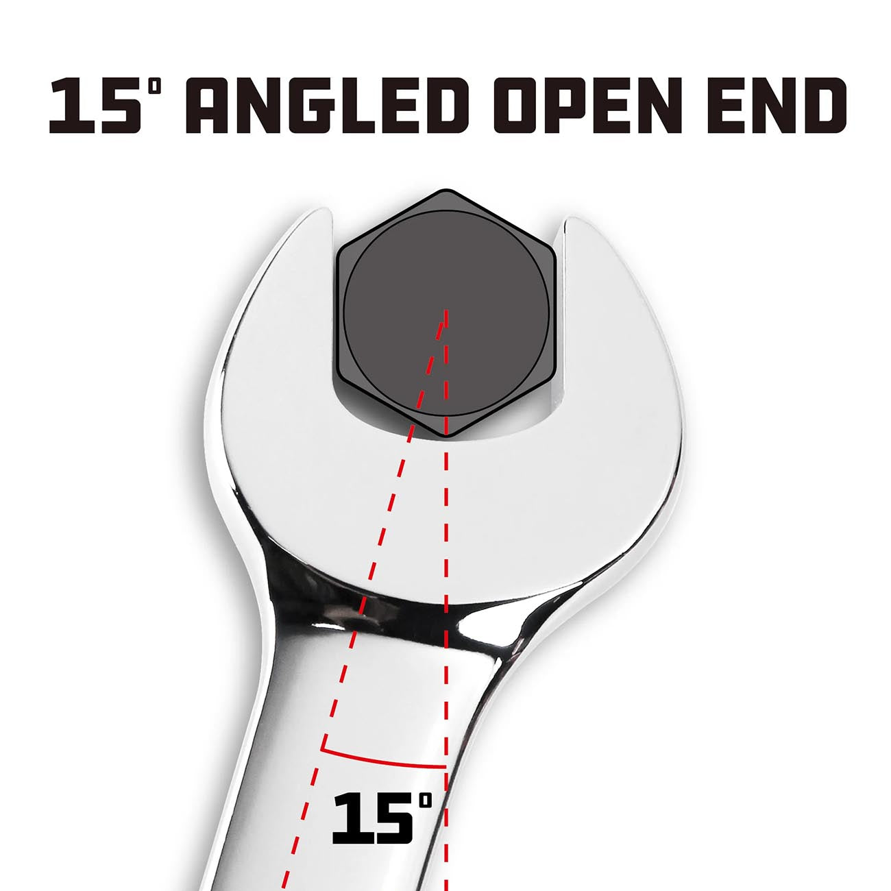 Powerbuilt Metric 11mm Combination Wrench - Fully Polished POWERBUILT