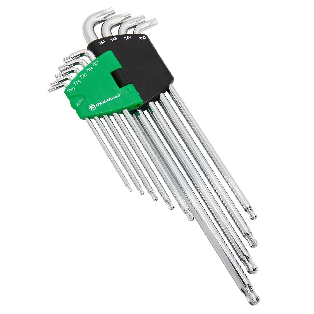 Powerbuilt Stubby Long Arm Torx Key Wrench Set (9 Piece Set) POWERBUILT