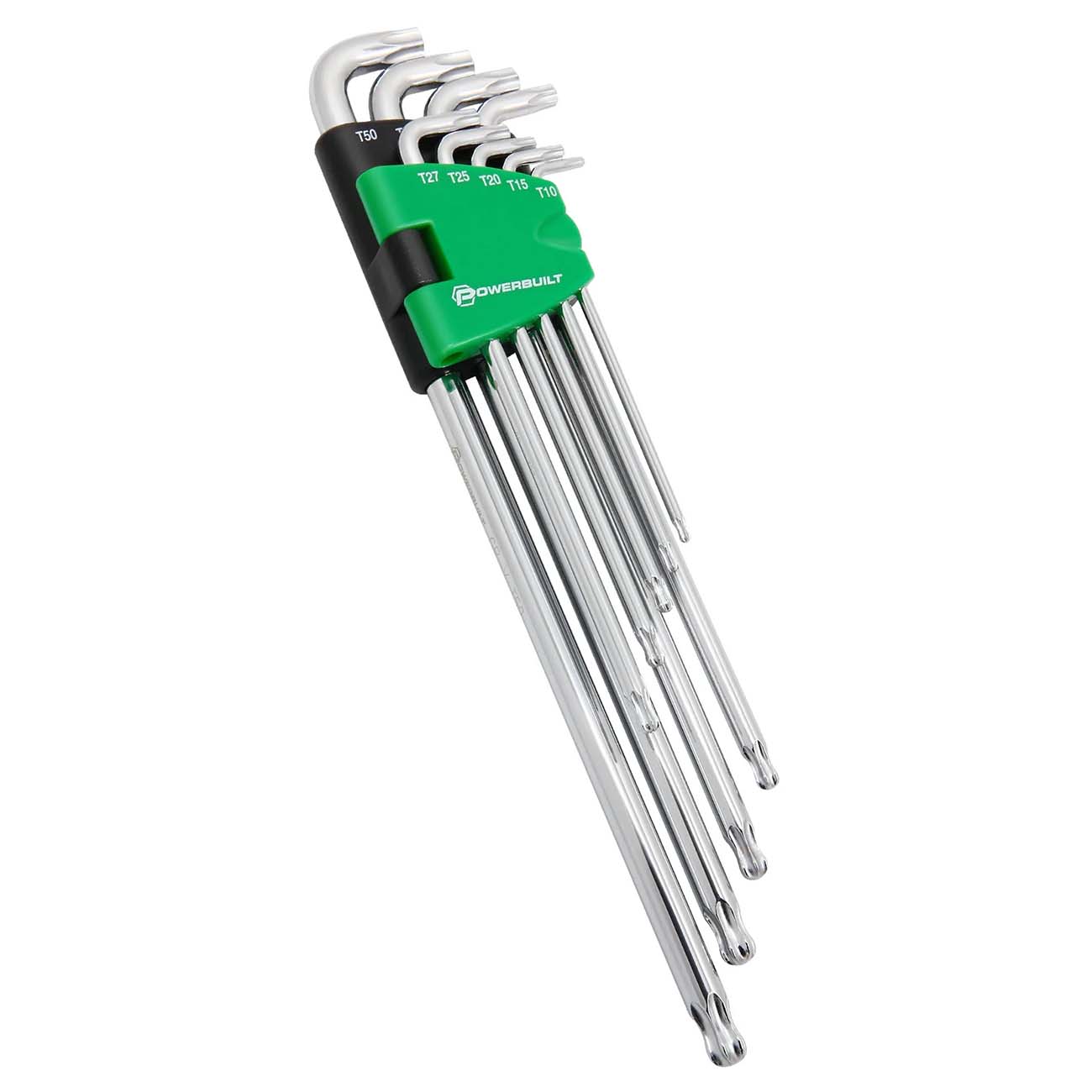Powerbuilt Stubby Long Arm Torx Key Wrench Set (9 Piece Set) POWERBUILT