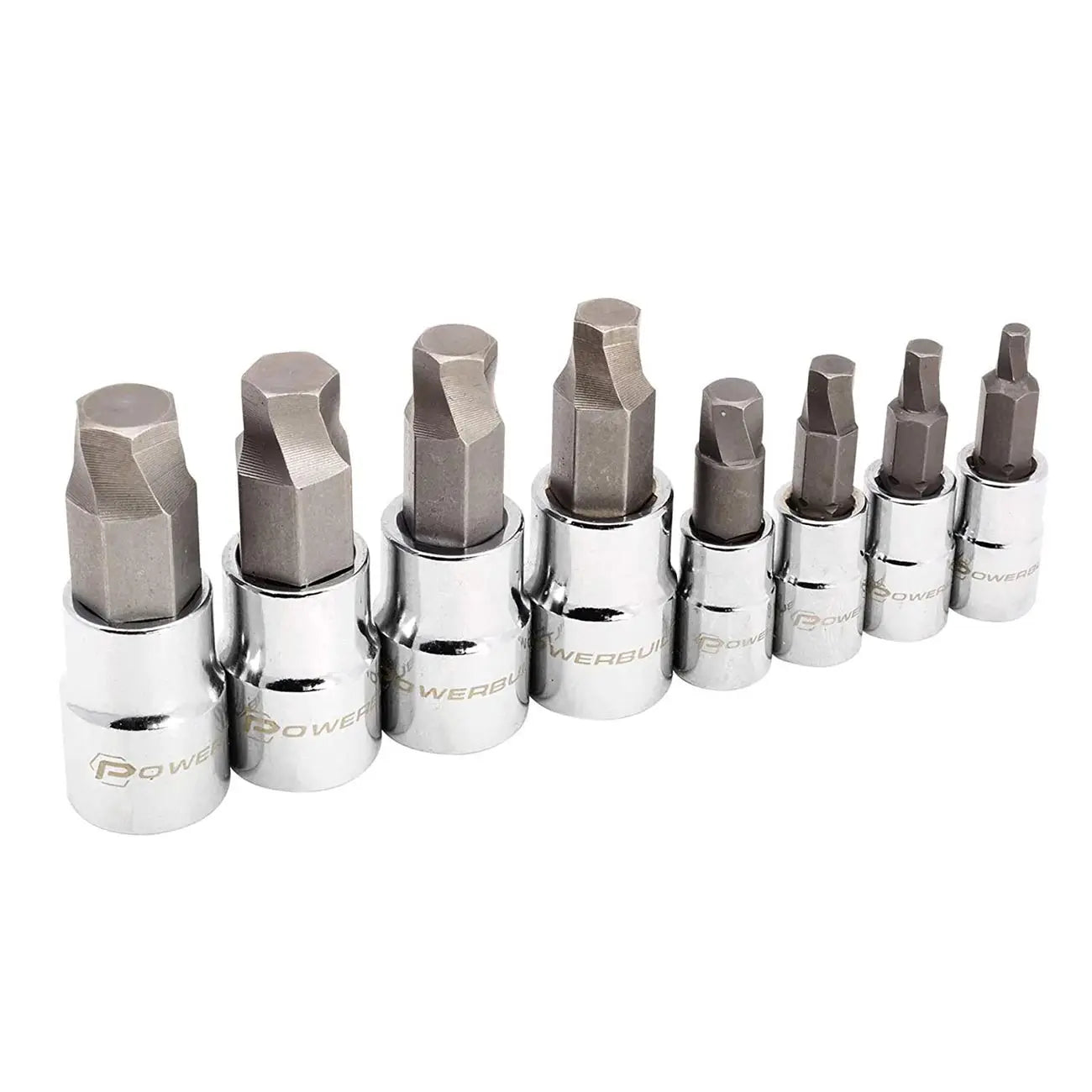 Powerbuilt Zeon Sae Hex Bit Socket Set For Damaged Bolts (8 Piece Set) POWERBUILT