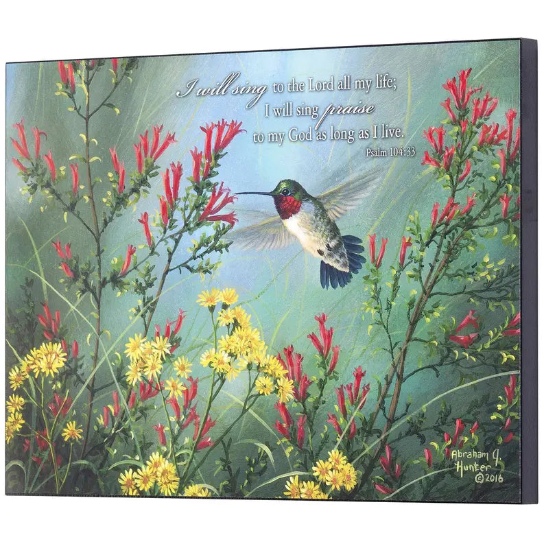 Prairie Ruby Throat Wall Plaque Dicksons Inc