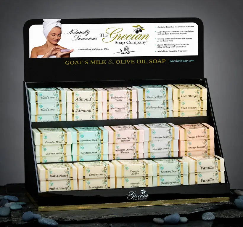 Premium Soap Display - Display only, no Soap Grecian Soap
