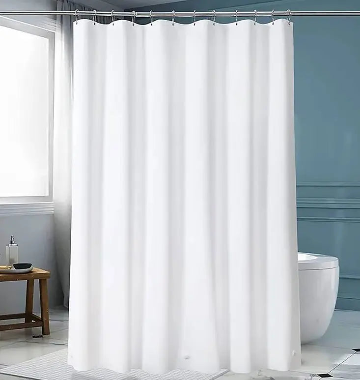 Premium White Shower Curtain Liner Waterproof - 70"x72" Home Mart Goods