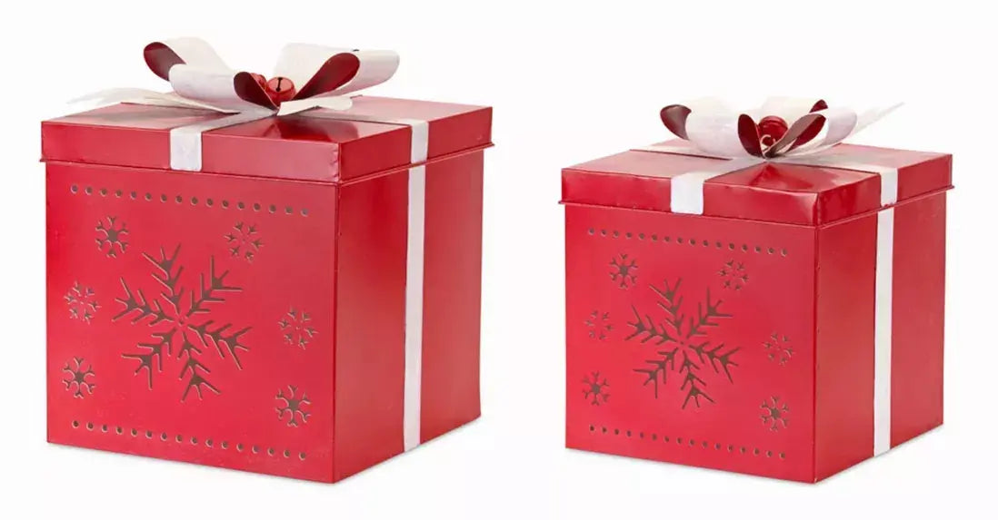 Present (Set of 2) 11.5"H, 13.5"H Iron Melrose Intl.