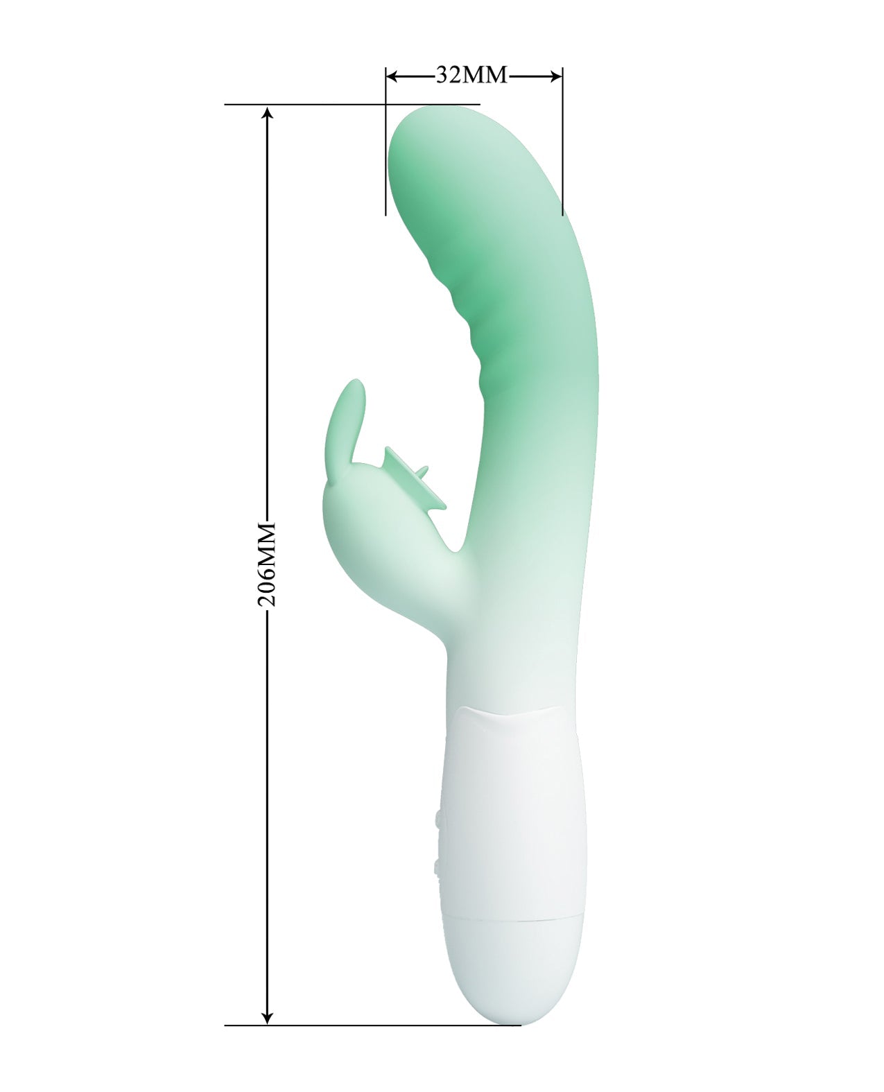 Pretty Love Cerberus Licking Rabbit - Aqua Ombre - GreatEagleInc