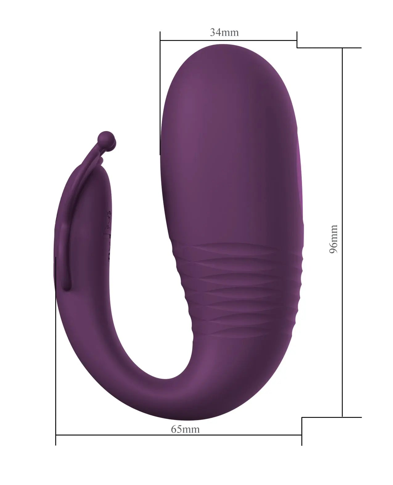 Pretty Love Klay App-Enabled Thrusting Hands-Free Vibrator - Purple Liaoyang Baile Health Care Produ