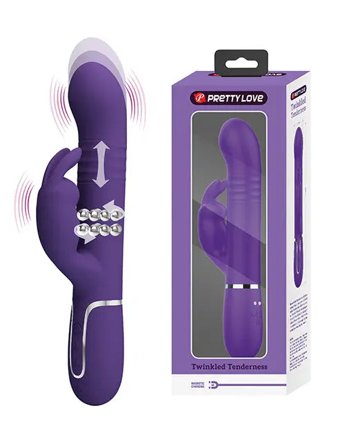 Pretty Love Twinkled Tenderness Coale Thrusting Rabbit - Purple Liaoyang Baile Health Care Produ