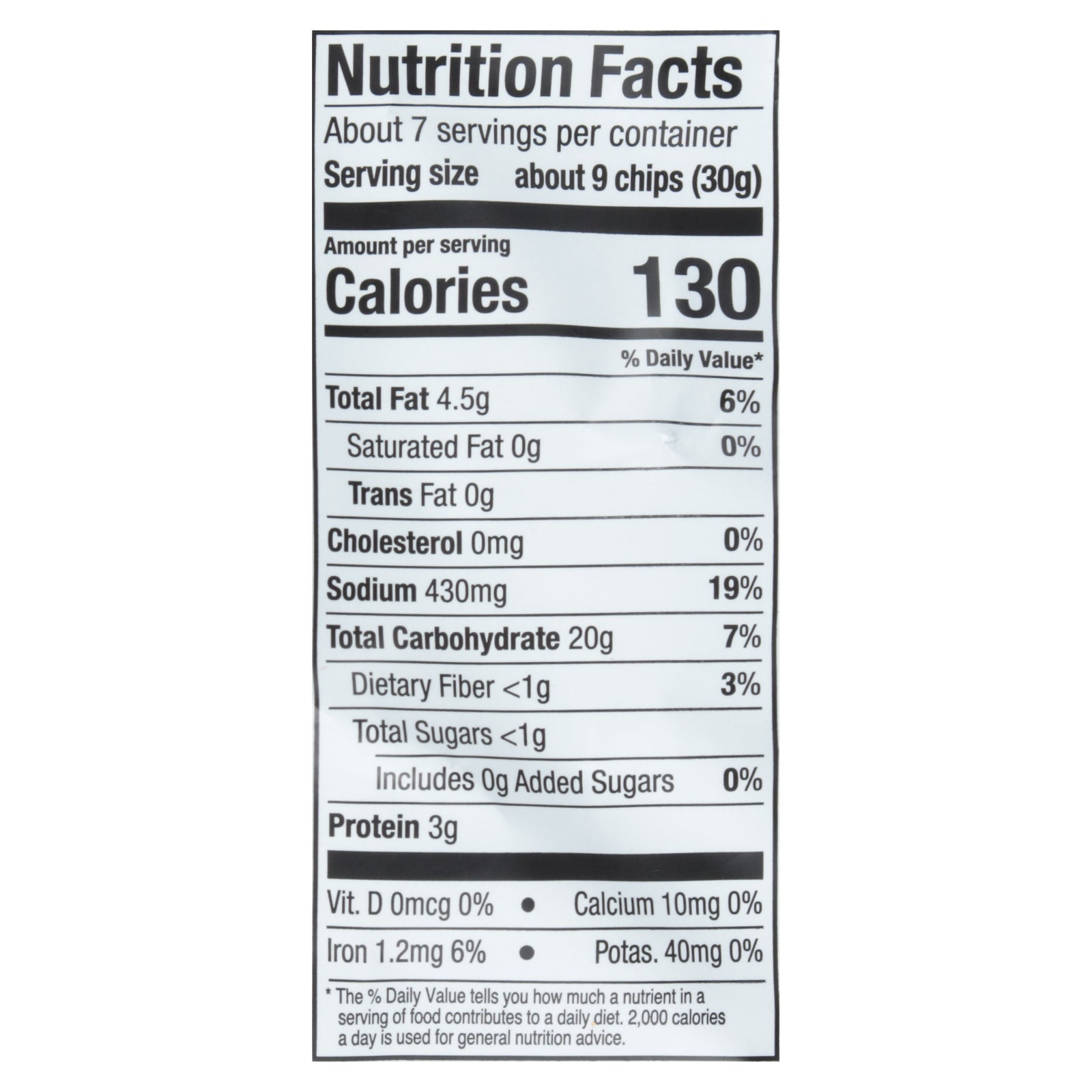 Pretzelized - Pita Chip Sea Salt - Cs Of 12-7 Oz Pretzelized