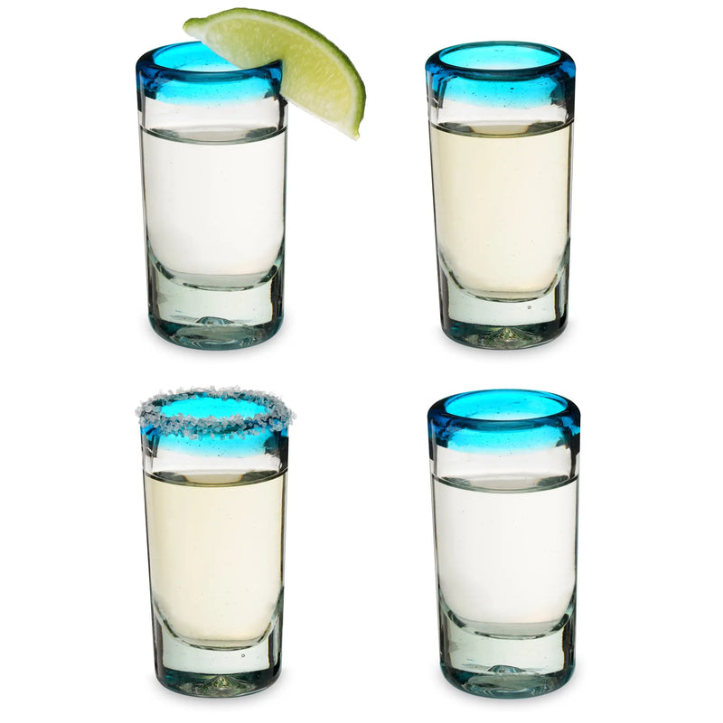 Primavera Recycled Shot Glass Set of 4 by Twine Living Twine
