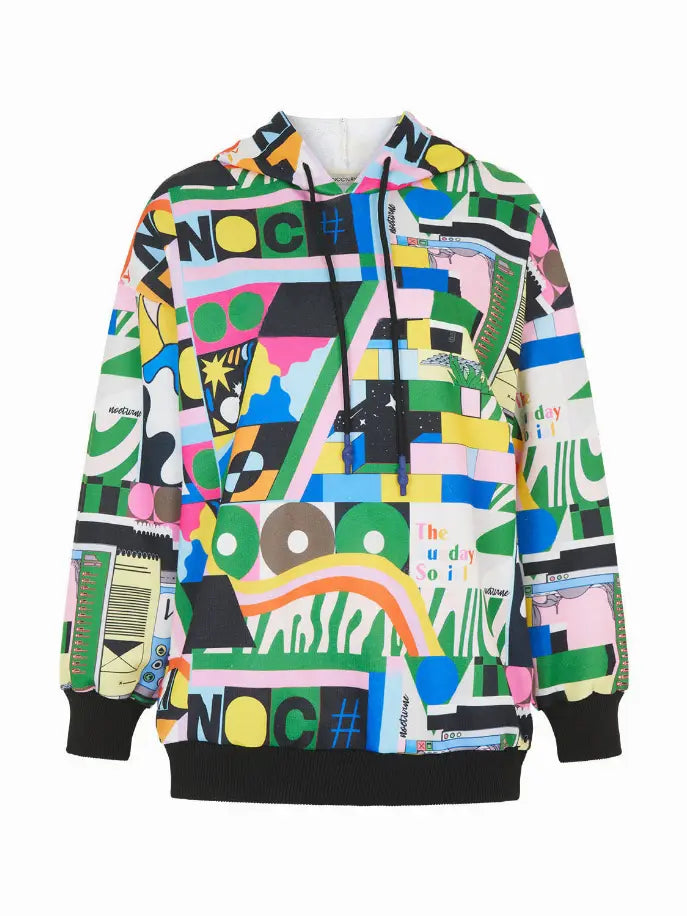 Print Oversized Sweatshirt Monique Store