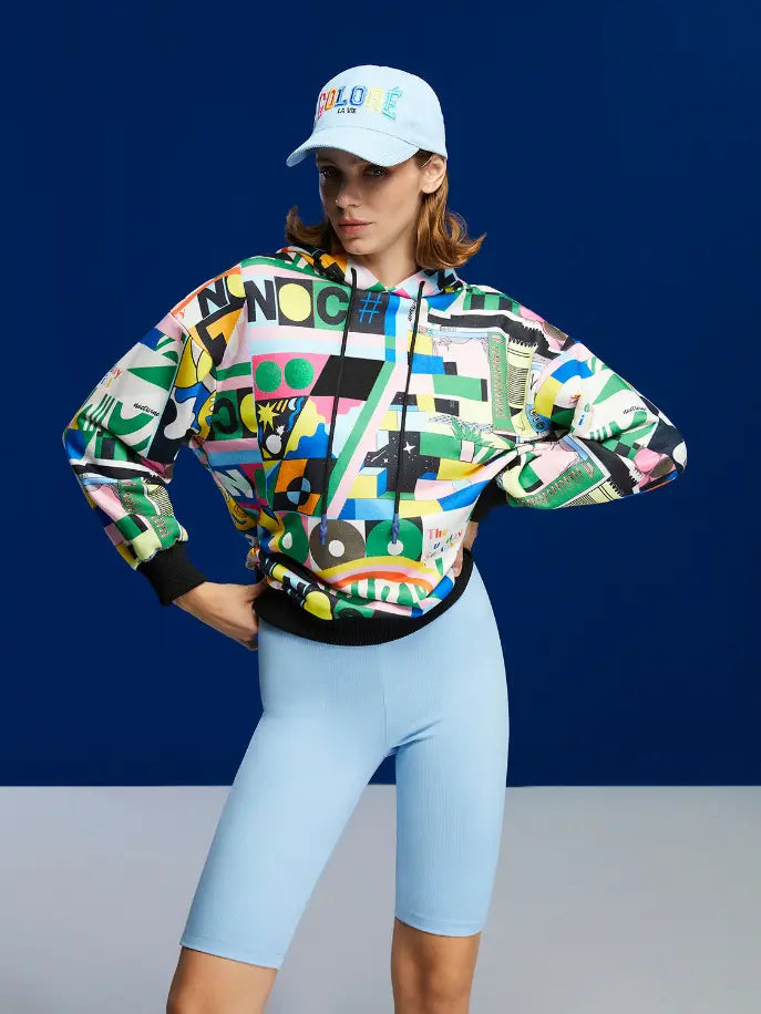 Print Oversized Sweatshirt Monique Store