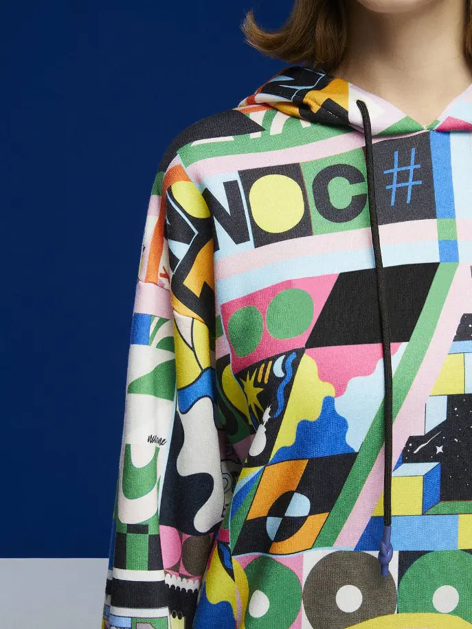 Print Oversized Sweatshirt Monique Store