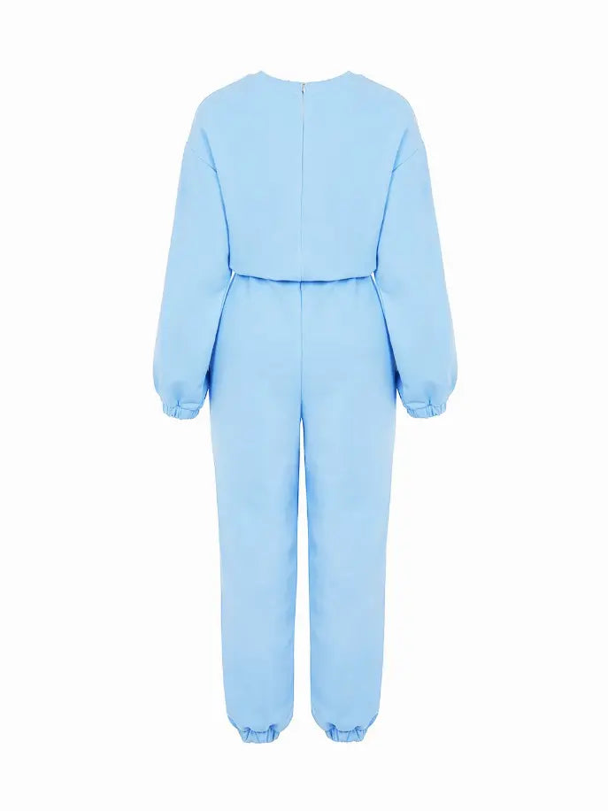Printed Knit Jumpsuit Monique Store