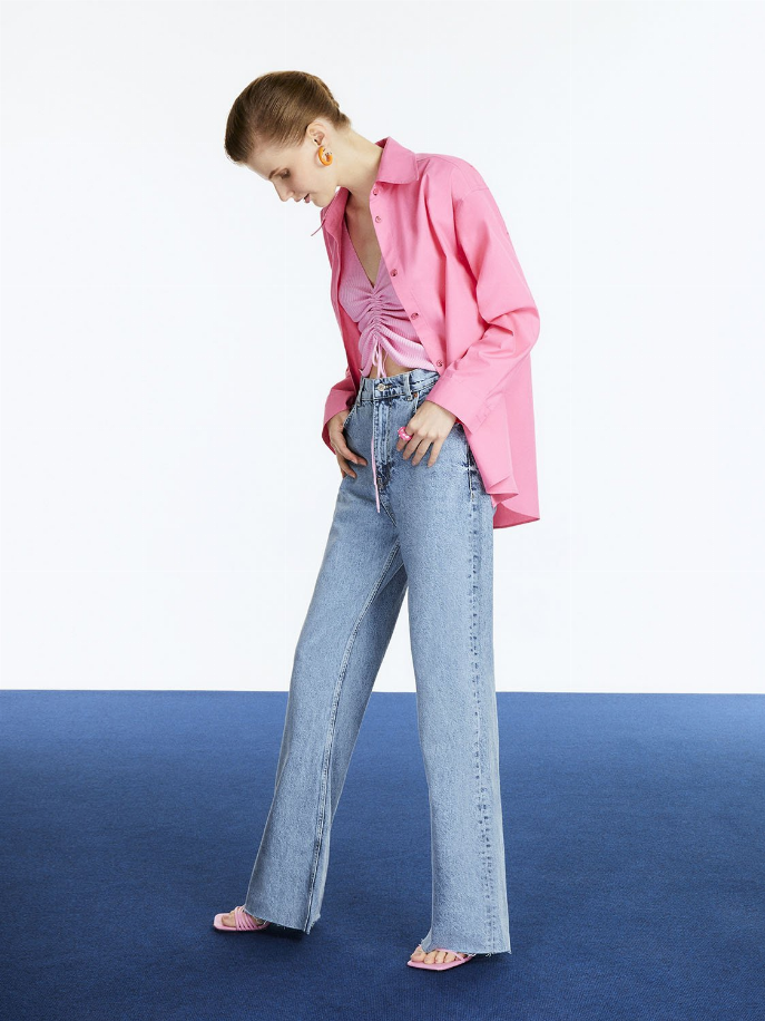 Printed Oversized Shirt Monique Store