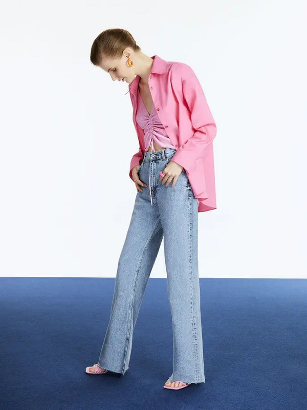 Printed Oversized Shirt Monique Store