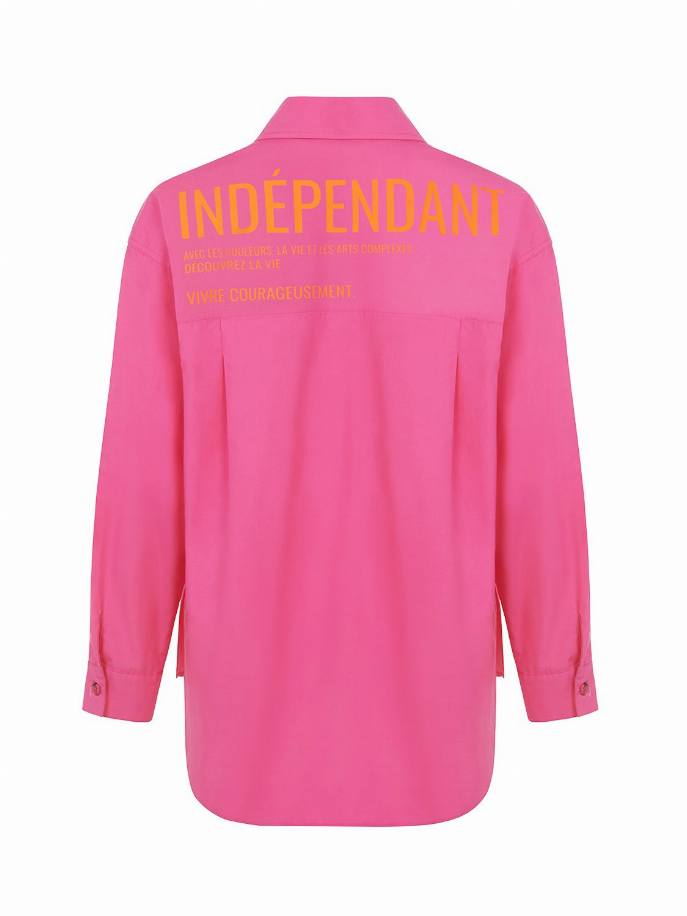 Printed Oversized Shirt Monique Store