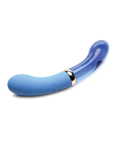 Prisms Vibra-glass 10x Dual Ended G Spot Silicone/glass Vibrator - Bleu Xr LLC