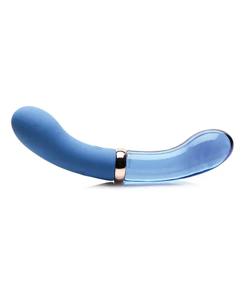 Prisms Vibra-glass 10x Dual Ended G Spot Silicone/glass Vibrator - Bleu Xr LLC