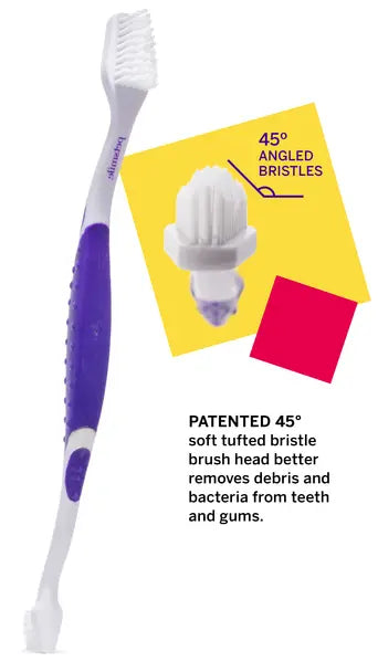 Professional Pet Toothbrush - Patented 45 Degree Dual-Ended Brush Head Petsmile