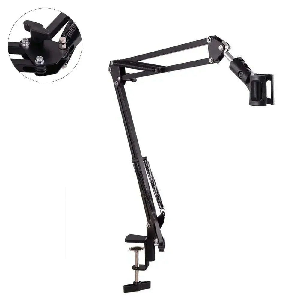 Professional-Studio-Recording-Professional-Clamp-Adjustable-Table-Mounting-Microphone-Arm-Stand-Broadcasting-Scissor-Arm-Holder-GreatEagleInc-334219675