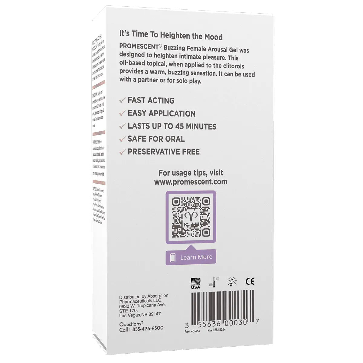 Promescent Female Arousal Buzzing Gel 15ml - GreatEagleInc