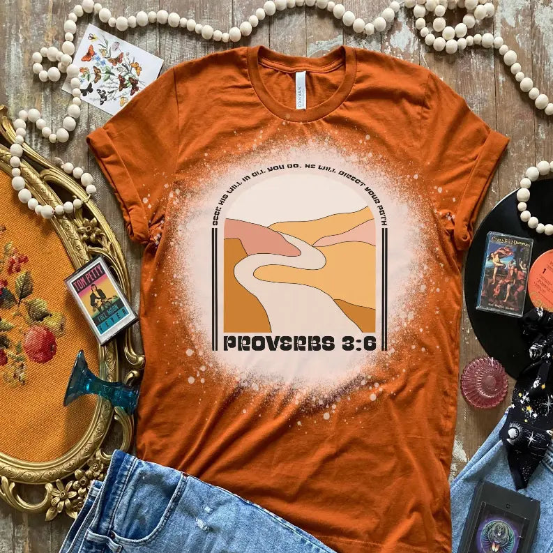 Proverbs 3:6 Shirt Bleached CK's Boutique