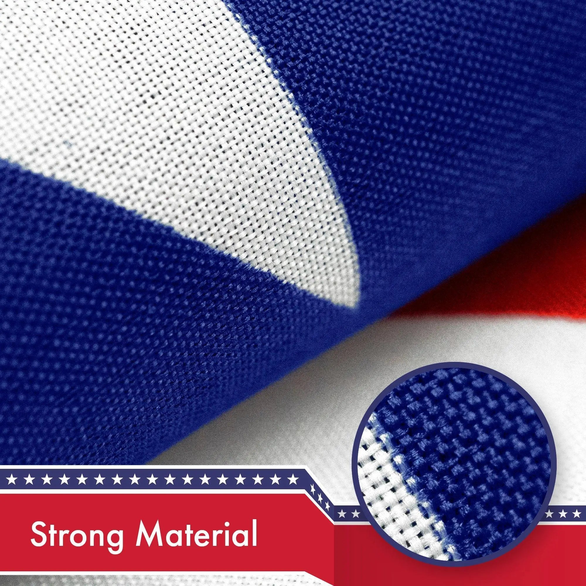Puerto Rico PR Flag 3x5 Ft 2-Pack 150D Printed Polyester By G128 G128