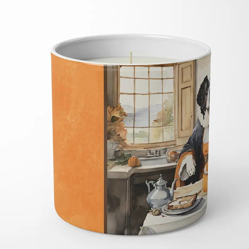 Pug Fall Kitchen Pumpkins Decorative Soy Candle Caroline's Treasures