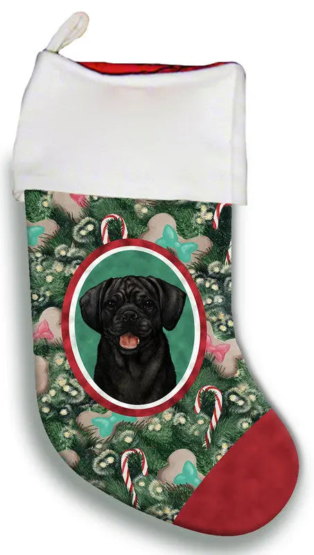 Puggle Black- Best of Breed Christmas Stocking Best of Breed