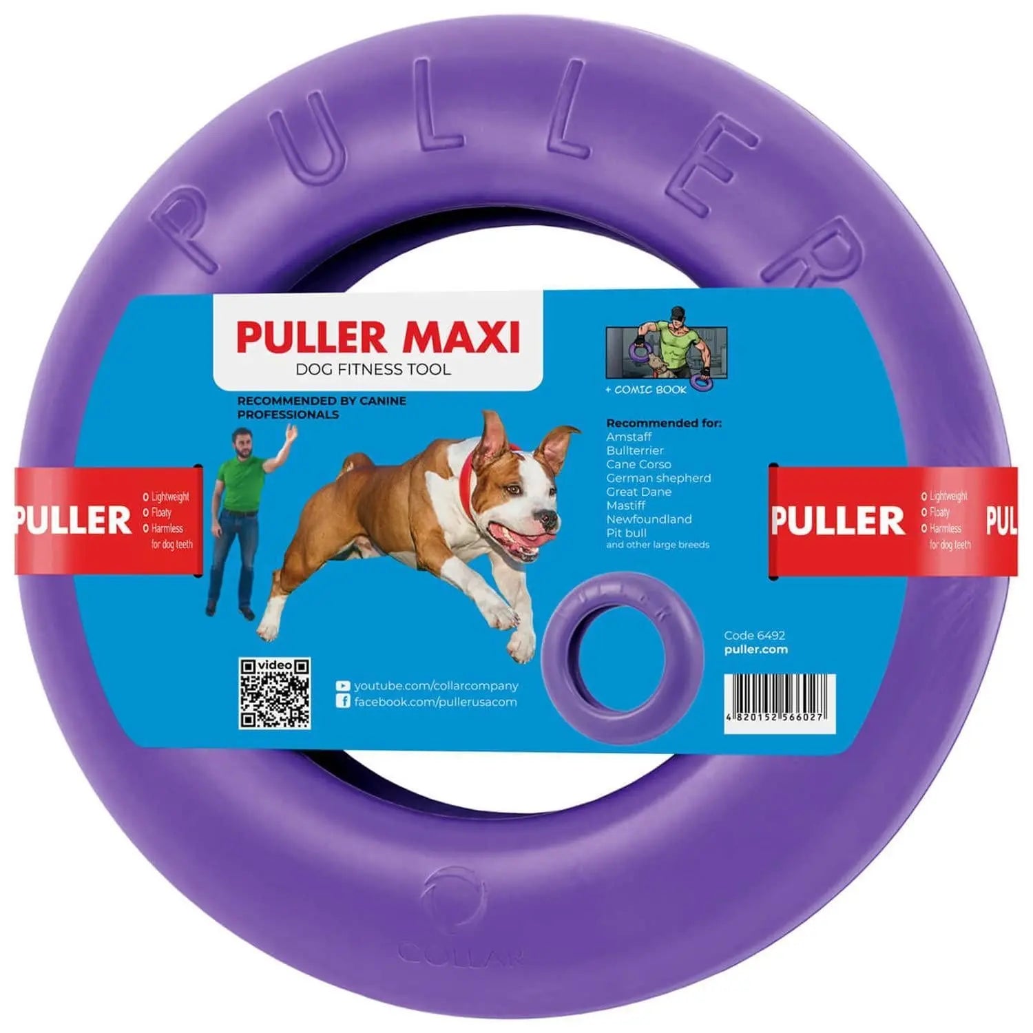 Puller Outdoor Dog Ring Toys   Dog Fetch Toy & Tug of War Dog Toy for Small Medium Large Dogs   Dog Ball & Soft Dog Frisbee Alt   Outside Dog Yard Toys   Big Dog Pull Toy   Best Dog Exercise Equipment Collar