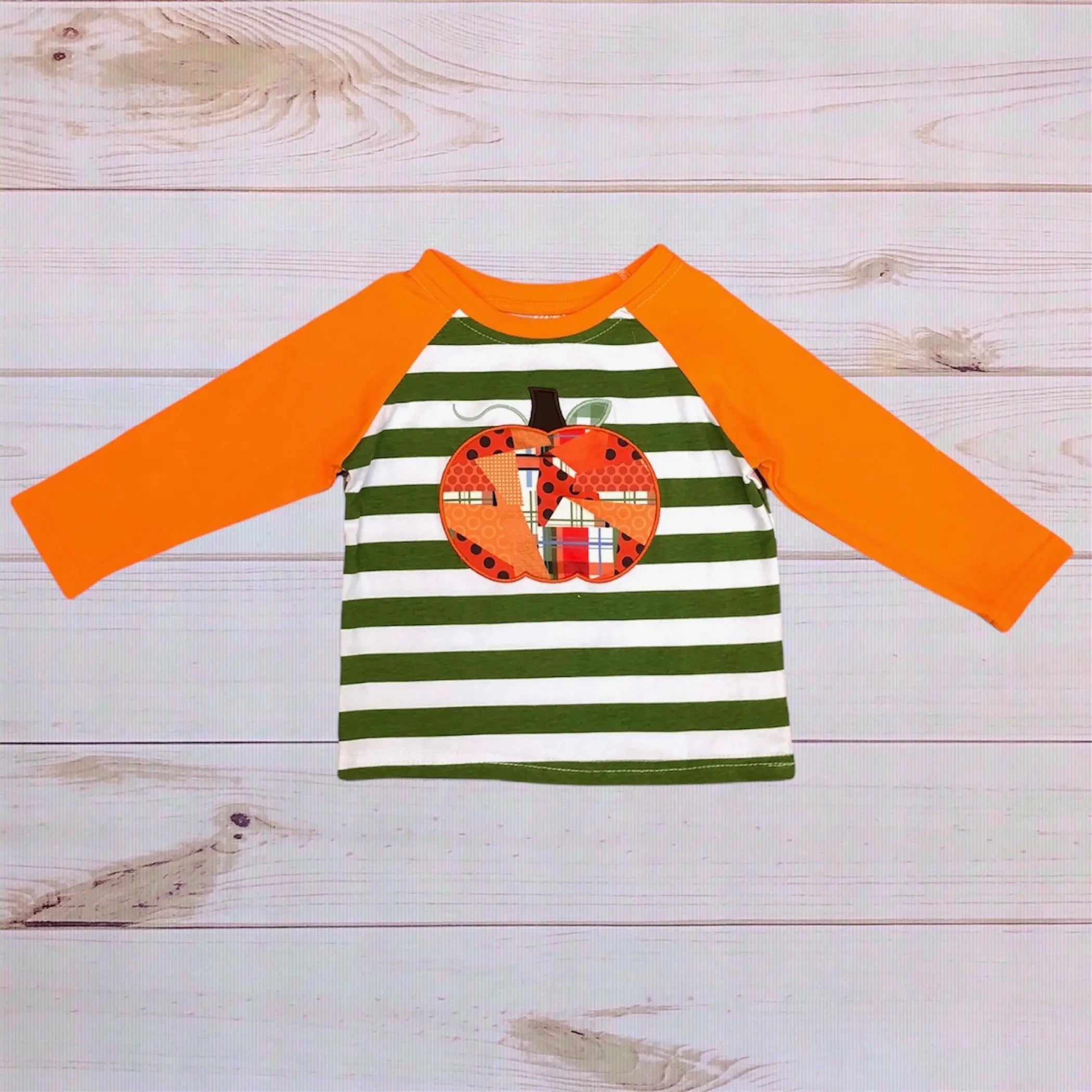 Pumpkin Striped Shirt Melina & Me