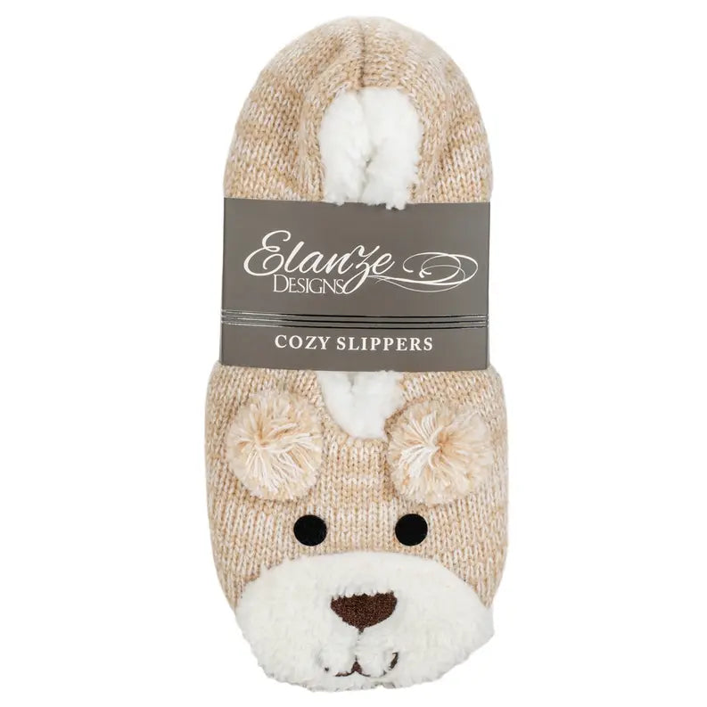 Puppy Plush Lined Non Slip Fuzzy Soft Slipper - Dicksons Inc
