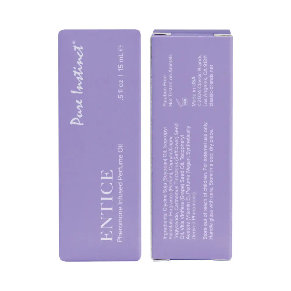 Pure Instinct Pheromone Perfume Oil Entice Dro .5 Classic Brands
