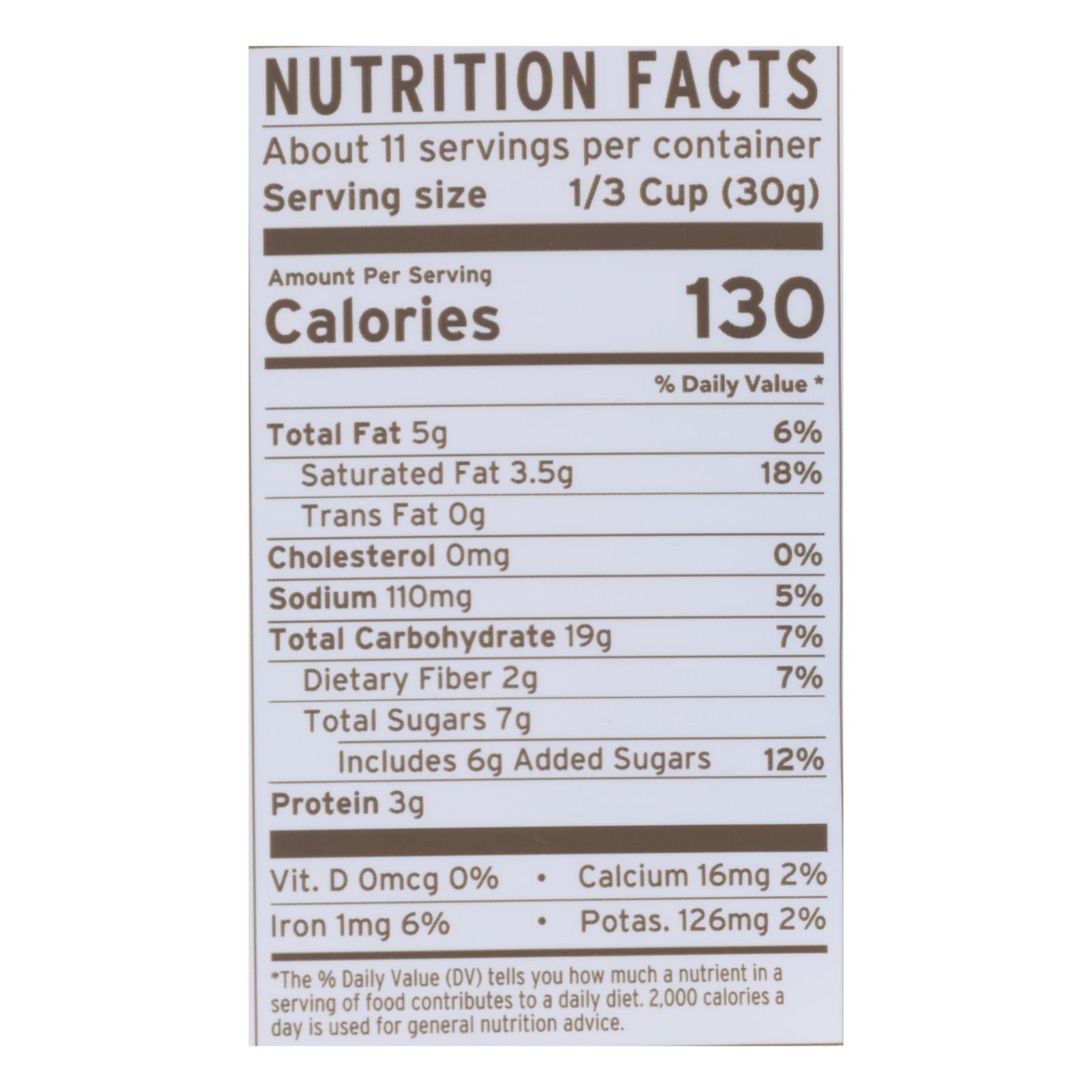 Purely Elizabeth Organic Ancient Grain Granola - Blueberry Hemp - Case Of 6 - 12 Oz. Purely Elizabeth