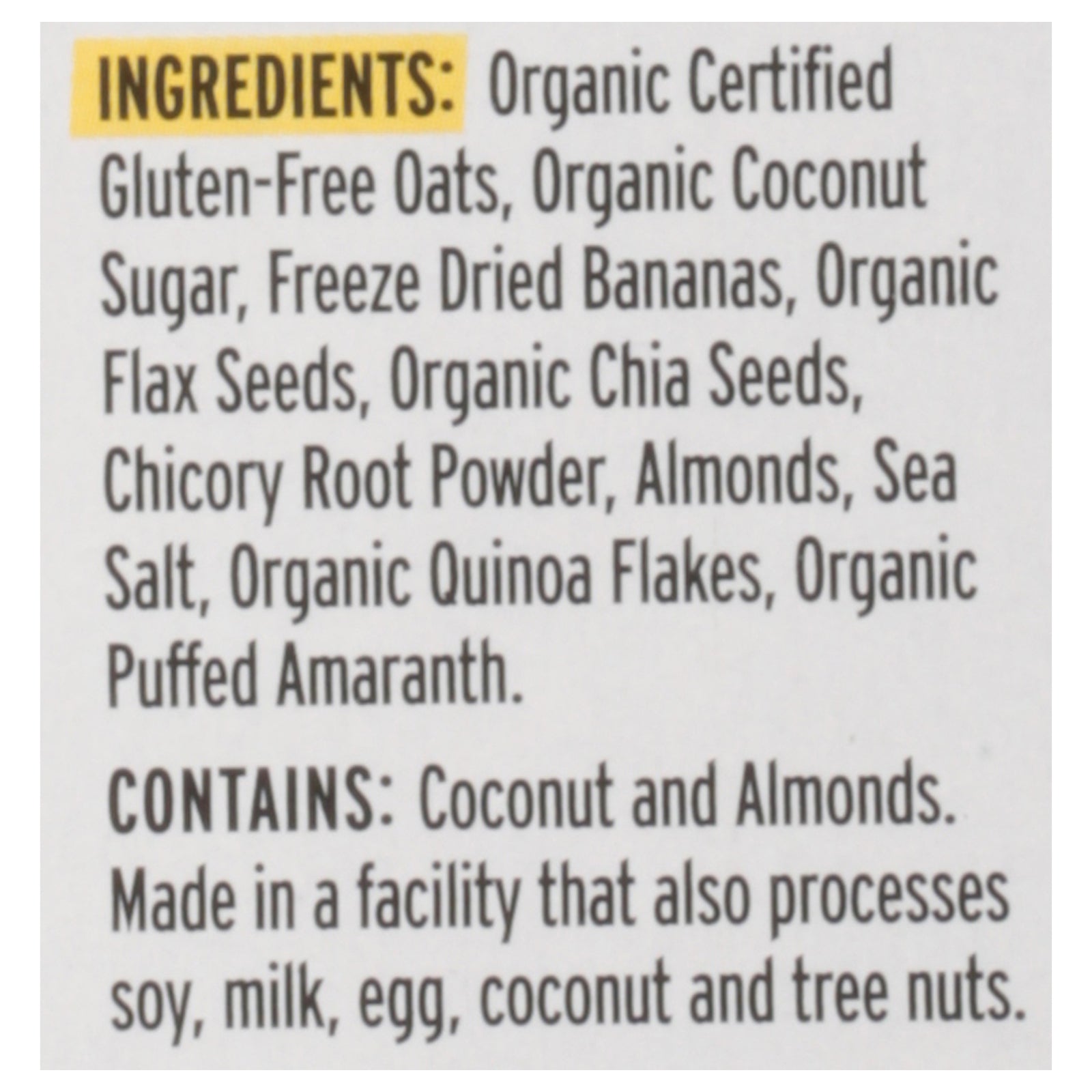 Purely Elizabeth - Sugar Free Oatmeal Banana Nut - Case Of 6-9.12 Oz Purely Elizabeth