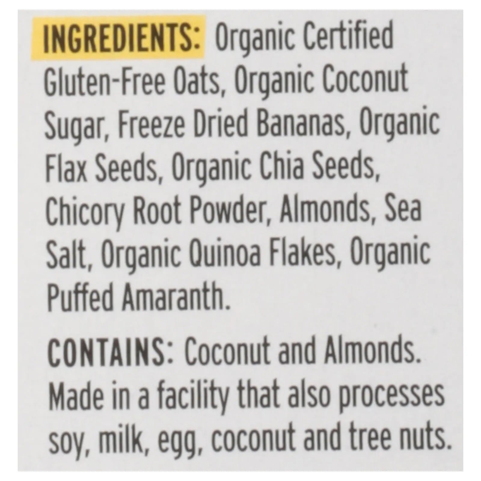 Purely Elizabeth - Sugar Free Oatmeal Banana Nut - Case Of 6-9.12 Oz Purely Elizabeth