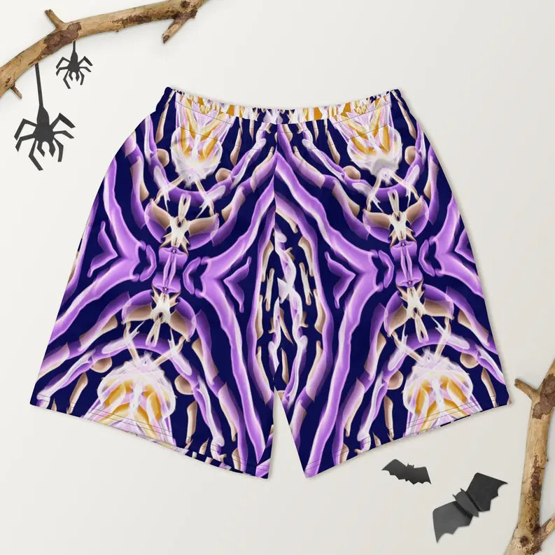 Purple African Print Men's Shorts Adirelounge
