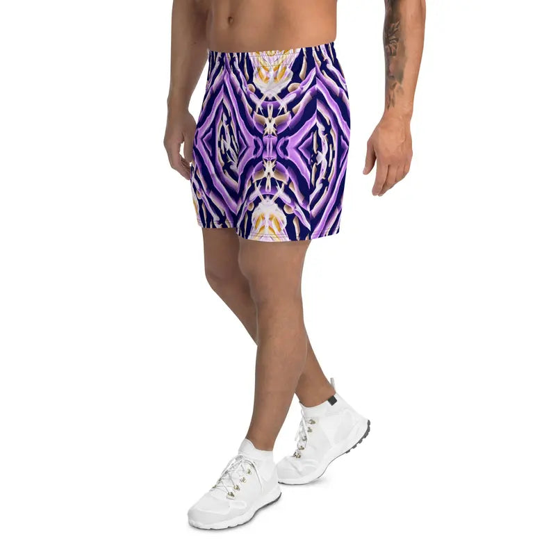 Purple African Print Men's Shorts Adirelounge