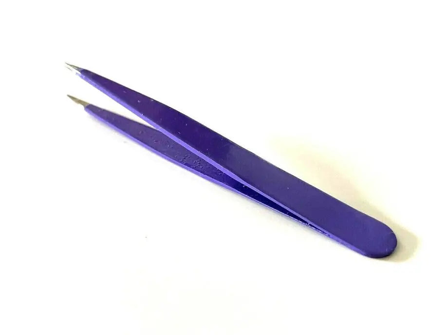 Purple Eyebrow Hair Removal Tweezers Pointed Tip Hashir Products
