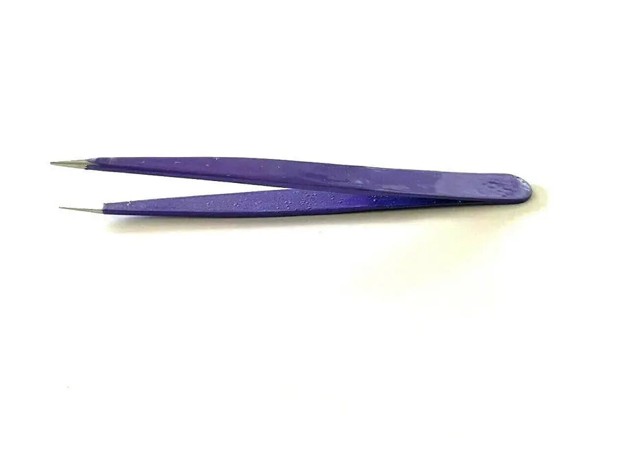Purple Eyebrow Hair Removal Tweezers Pointed Tip Hashir Products