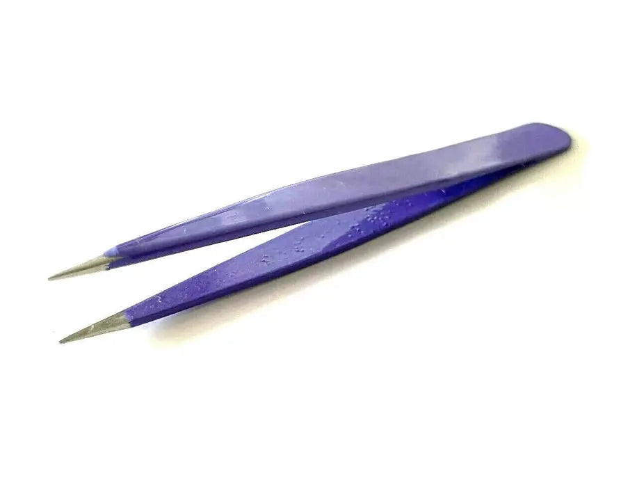 Purple Eyebrow Hair Removal Tweezers Pointed Tip Hashir Products