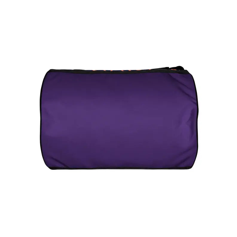 Purple Swiggle Print Print Gym Bag Adirelounge