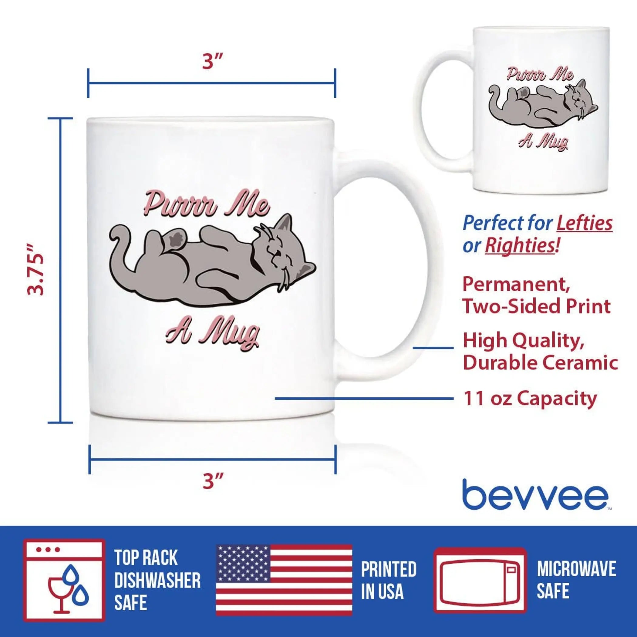 Purr Me a Mug Coffee Mug - Cat Gifts and Decor Bevvee