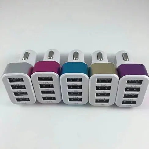 QUAD PORTS USB Car Adapter and Charger Vista Shops
