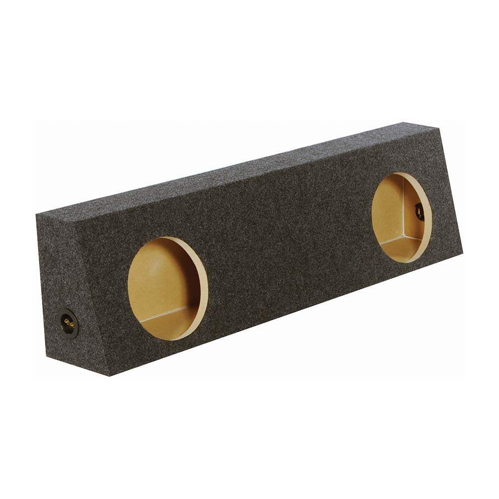 Qpower 2-hole 10" Sealed Behind Seat Truck Heavy Duty 1" Mdf Qpower