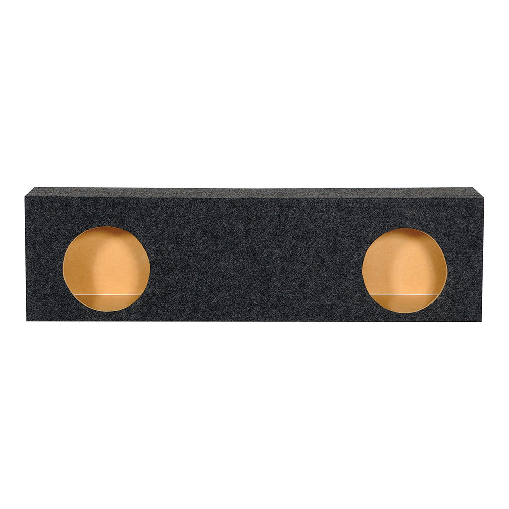 Qpower 2-hole 10" Sealed Behind Seat Truck Heavy Duty 1" Mdf Qpower