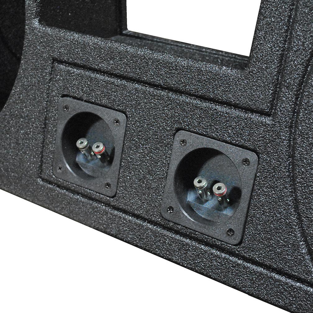 Qpower "qbomb" Ford F-series Super Duty Crew Cab '00-'16 Dual 10" Vented Empty Woofer Box Qpower