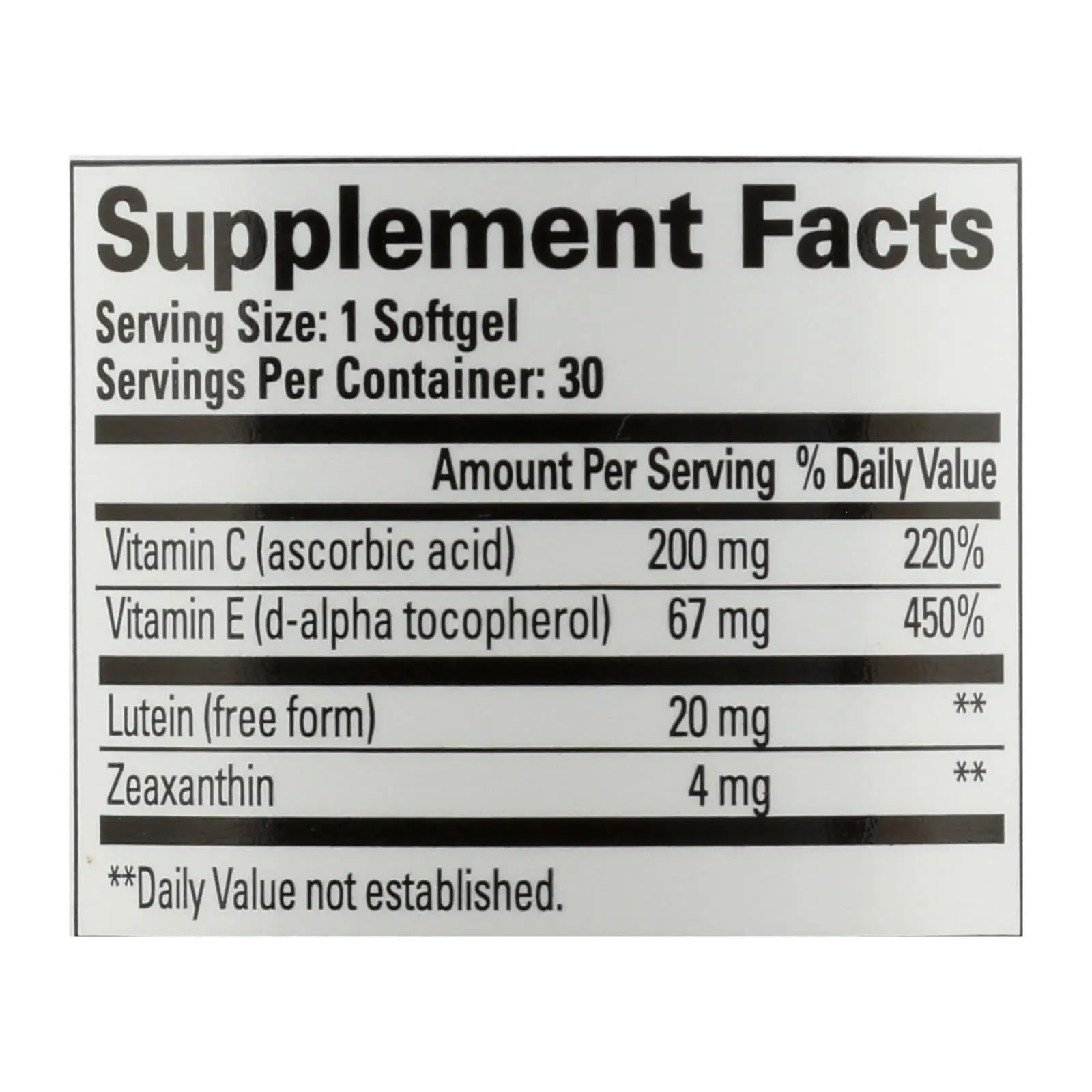 Quantum Research - See Lutein Eye Health - 1 Each - 30 Sgel Quantum Research