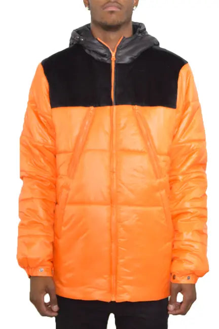 Quarter Suede Puffer Jacket WEIV