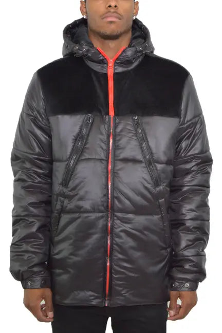Quarter Suede Puffer Jacket WEIV